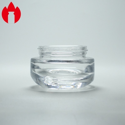 Frasco de vidro transparente para creme cosmético 5ml Tratamento de cobertura