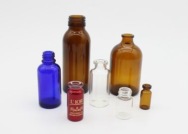 garrafas de vidro cosméticas dos tubos de ensaio 1ml-100ml de vidro farmacêuticos