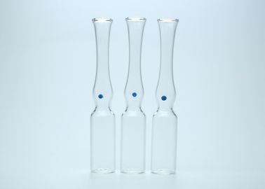 Ampolas claras injetáveis e tubos de ensaio 1 da capacidade de Borosilicate Ml de material do vidro