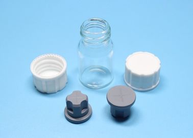 tampões de parafuso plásticos dos PP do branco de 18mm usados para a garrafa de vidro rosqueada