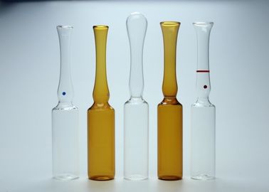 Do tubo de ensaio vazio da ampola de vidro de padrão de ISO capacidade clara/ambarina da cor 5ml