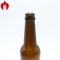 Garrafa de vidro de cerveja âmbar de 330 ml com soda e limão