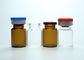 5ml farmacêuticos os tubos de ensaio de vidro cancelam ou dos mini Lyophilization ambarinos com tampão