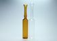 Ampolas injetáveis de vidro vazias transparentes/capacidade ambarina da cor 10ml