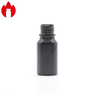 Garrafa de vidro de óleo essencial preto de 10 ml com tampa rosqueada Material de vidro