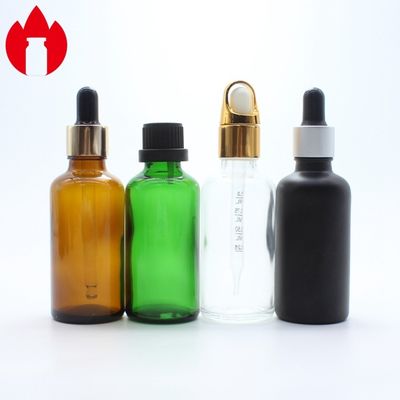 50 ml Frasco de Vidro de Óleo Essencial de Ambar Luminoso Azul Verde Cosmético