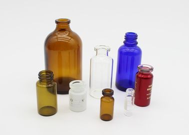 Garrafa de vidro pequena farmacêutica ou cosmética