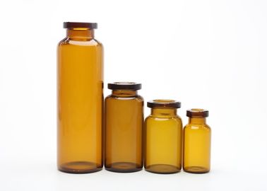 Vários tubos de ensaio do tubo de vidro de Brown das especificações para medicinal ou cosmético