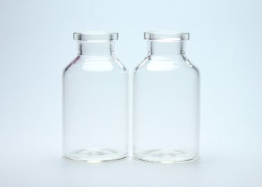 Tubo de ensaio medicinal do tubo de vidro da injeção transparente do padrão de ISO 20ml