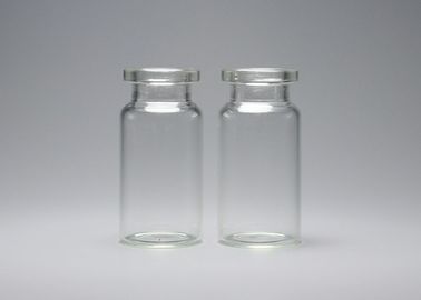 garrafa de vidro vazia de Borosilicate do pescoço do friso da farmácia 8ml lúcido