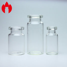 Tubos de ensaio de vidro da medicina de vidro tubular pequena transparente dos tubos de ensaio de 10ml 20ml