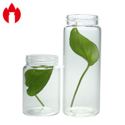 recipiente alto do frasco da garrafa de vidro do Borosilicate da boca larga de 50ml 100ml 150ml