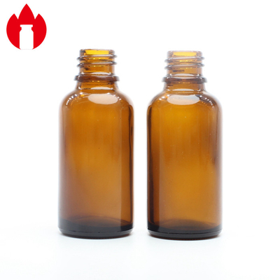 garrafas do conta-gotas do óleo essencial de 30ml Amber Screw Top Vials Glass