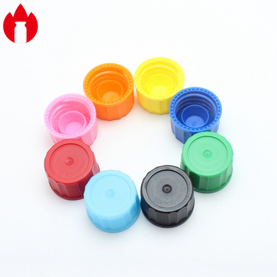 18mm PP Material de plástico parafusos Caps azul / verde cor com plugue interno