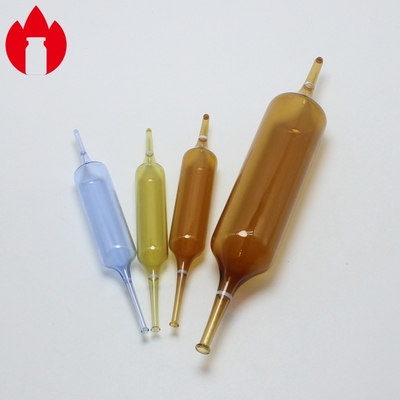 Ampola de vidro 1 ml-20 ml Ampola de vidro vazia, clara ou âmbar Pharma de injecção
