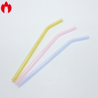 Canudos personalizados de vidro de alto borosilicato coloridos
