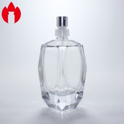 Frasco de vidro de perfume cosmético personalizado com pulverizador de bomba