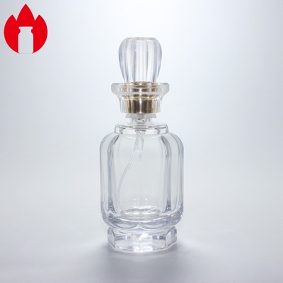 Frasco de vidro de perfume cosmético personalizado com pulverizador de bomba