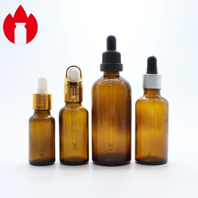 Frasco de vidro de óleo essencial cosmético vazio
