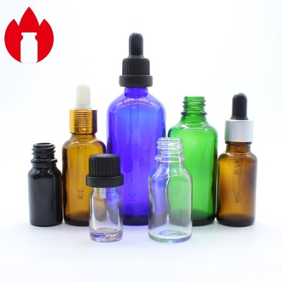 Frasco de vidro de óleo essencial cosmético personalizado de 5 ml a 100 ml com tampa de goteiro