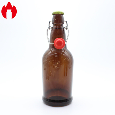Frasco de vidro moldado transparente personalizado usado para refrigerante, suco, vinho, cerveja, bebida