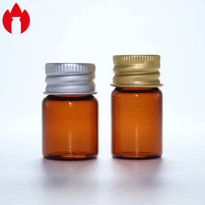 Vial de vidro do pescoço de 5 ml, com tampa de alumínio