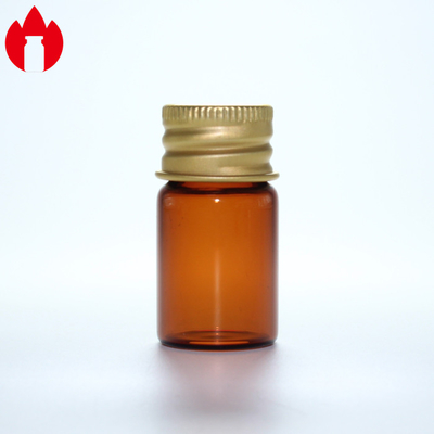 Vial de vidro do pescoço de 5 ml, com tampa de alumínio