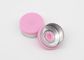 aleta de vidro do tubo de ensaio da injeção farmacêutica cor-de-rosa plana de 13mm fora dos tampões