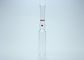 Tubos de ensaio de vidro da injeção médica, capacidade vazia dos tubos de ensaio 2ml da medicina do espaço livre
