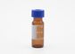 garrafa de vidro ambarina de linha de parafuso do Borosilicate 1.5ml com tampa plástica rosqueada