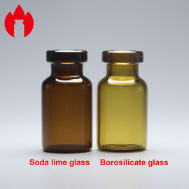 Material transparente ou de Brown do tubo de vidro dos tubos de ensaio 2ml da capacidade de Borosilicate do vidro