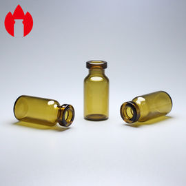 mini tubo de ensaio ambarino do tubo 3ml de vidro com aleta fora do tampão
