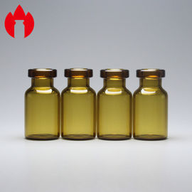 2ml cancelam e baixo o tubo de ensaio médico ou cosmético ambarino do vidro de Borosilicate