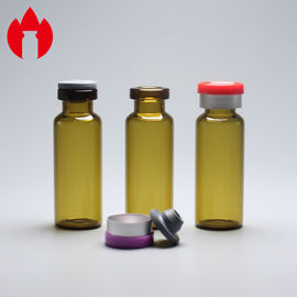 embalagem do tubo de ensaio do vidro de Borosilicate da farmácia do pescoço do friso de 4ml Brown baixa