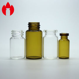 Cor transparente da capacidade dos tubos de ensaio 2ml 6ml 10ml 20ml do tubo de vidro de Borosilicate