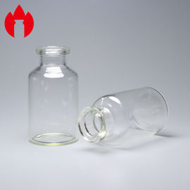 Tubo de ensaio medicinal do tubo de vidro da injeção transparente do padrão de ISO 20ml