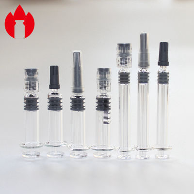 Seringa Cosmética Luer Lock, 1 ml Seringa pré- cheia 5.0 Material de vidro borosilicato neutro
