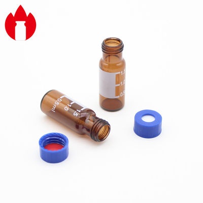 cor azul material plástica dos PP dos tampões de parafuso de 9mm para a garrafa cromatográfica