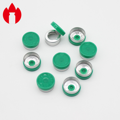 13 mm Retirada de posicionamento verde Capulário de frasco para injecção farmacêutica