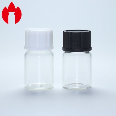 7ml cancelam recipiente superior rosqueado do tubo de ensaio da garrafa do vidro de Borosilicate o mini