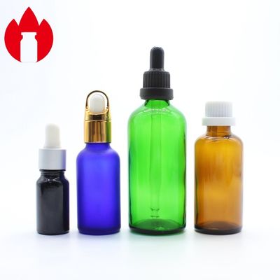 5 ml - 100 ml de frasco de vidro de óleo essencial cosmético vazio com tampa de goteador
