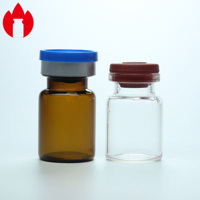 5ml farmacêuticos os tubos de ensaio de vidro cancelam ou dos mini Lyophilization ambarinos com tampão