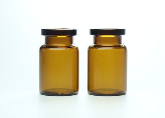 Tubos de ensaio de vidro injetáveis farmacêuticos vazios habilitados do PBF 5ml Brown