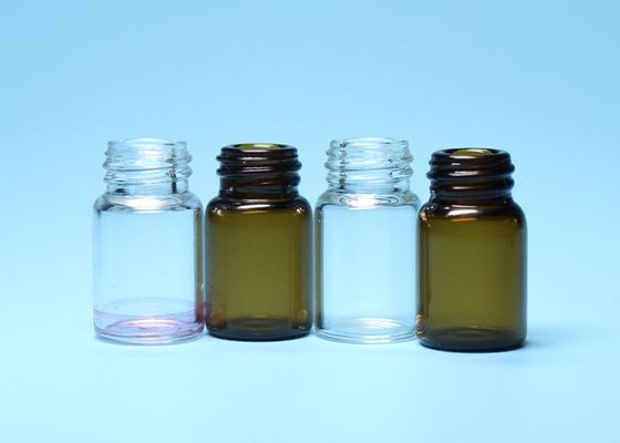 2ml 3ml transparente ou vidro de Borosilicate de Brown rosqueou a garrafa