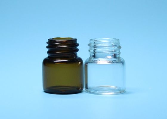 1ml transparente e tubo de ensaio tubular do vidro da boca da linha do Borosilicate de Brown