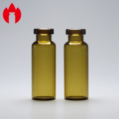 embalagem do tubo de ensaio do vidro de Borosilicate da farmácia do pescoço do friso de 4ml Brown baixa
