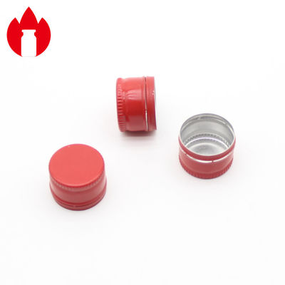 20 mm Red Screw Aluminium Ropp Caps com Gasket PE